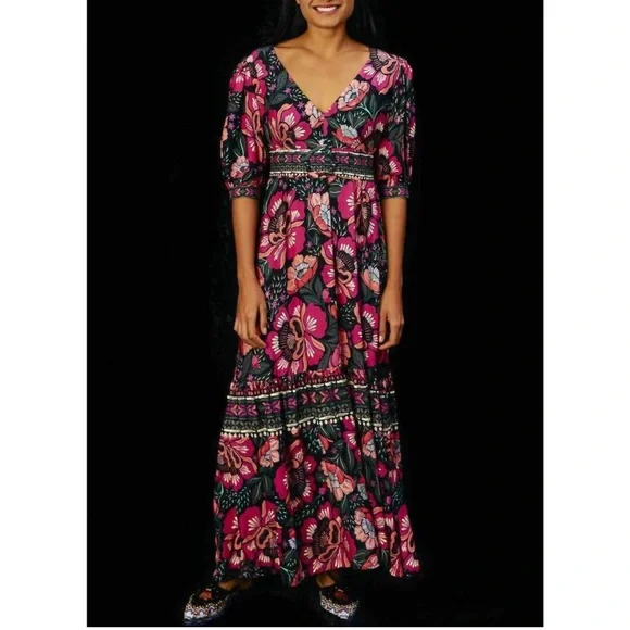 Farm Rio Flowers Garden Maxi dress